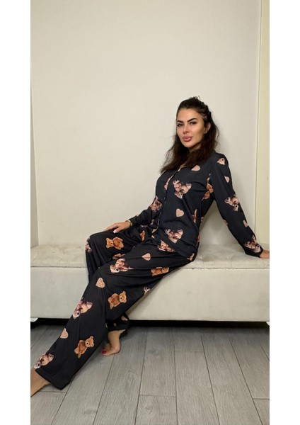 Sevimli Ayıcıklı Pijama Takımı