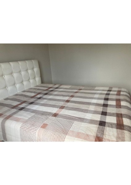 Lüks Vizon Battaniye 160x220, Yatak Örtüsü, Rahat ve Şık Tasarım, Polyester, Kahverengi