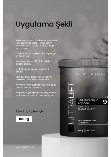 Toz Saç Açıcı Dust Free Black 1000 Gr