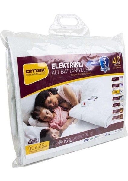 Beyaz Elektrikli Alt Battaniye, Sıcak ve Konforlu, Rahat Kullanım