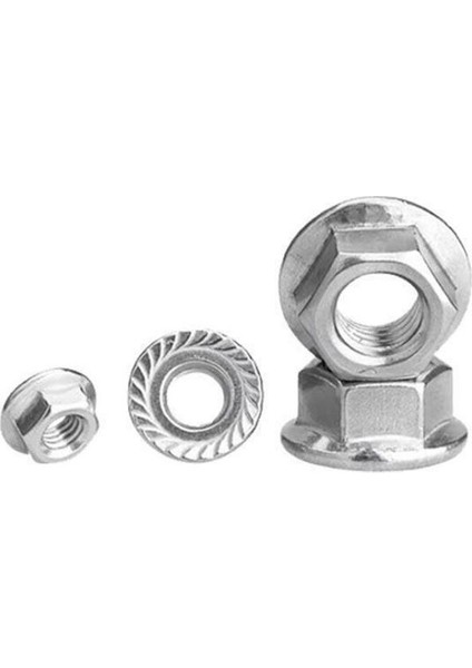 M5 Flanşlı Çelik Somun Din 6923 Altı Köşe 20 Adet fırsatları