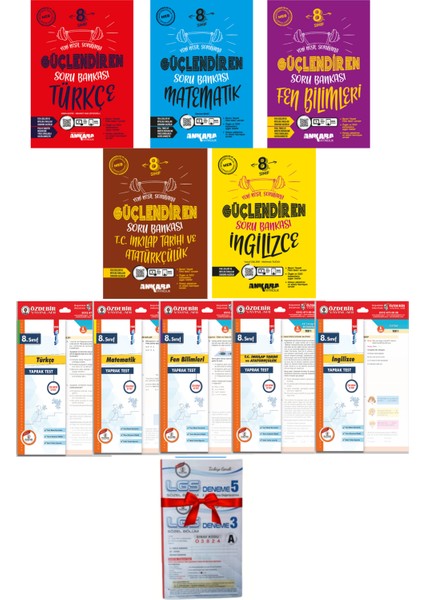 8.Sınıf Lgs Güçlendiren Soru Bankası Veyaprak Test 10 Kitap