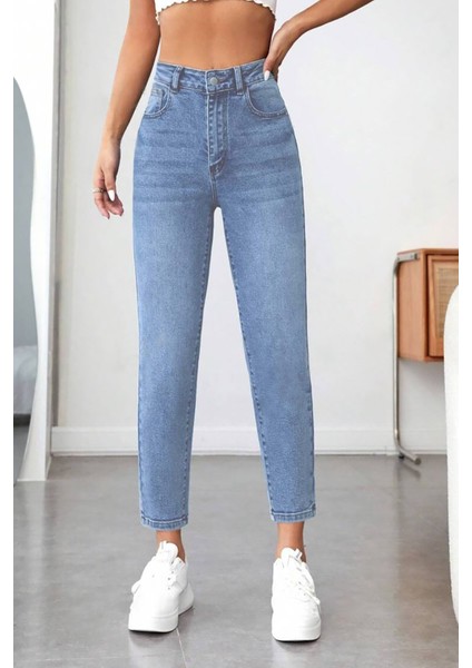 Kadın Yüksek Bel Soho Boyfriend Jean C599 indirimleri