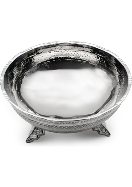 Gümüş Kaplama Üzümlü Bakır Gondol (22cm)