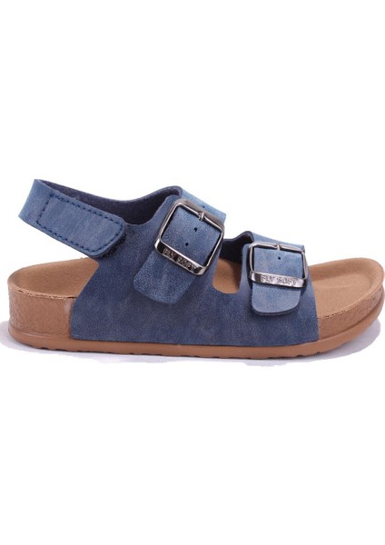 S961 Lacivert Ortopedik Günlük Erkek Çocuk Spor Sandalet