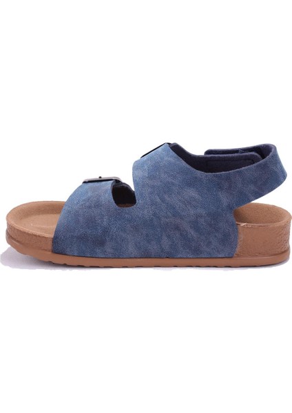 S961 Lacivert Ortopedik Günlük Erkek Çocuk Spor Sandalet