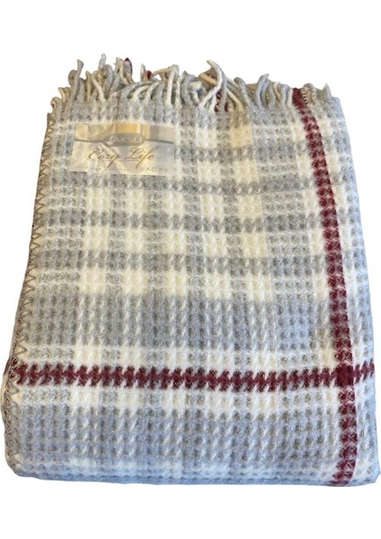 Yumuşak Ekoseli Battaniye, Gri, 130x170 cm, Rahat ve Şık Tasarım fiyatları