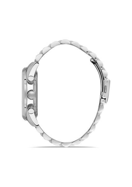 Quartz Çelik Gri Yeşil Kadran 41 mm Erkek Kol Saati
