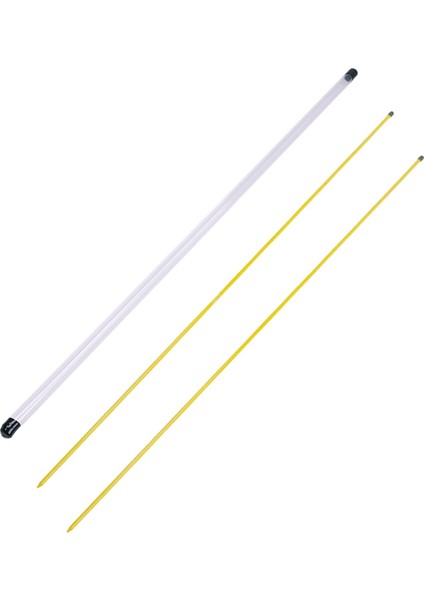 2 Golf Hizalama Çubukları Şeffaf Tüp Kılıfı ile Salıncak Uygulaması Koyarak 80 cm Sarı (Yurt Dışından)