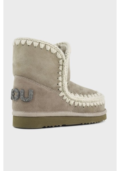 Deri Simli Logo Detaylı Dikişli Eskimo Bot Bayan Bot MU.FW101050A Elgry