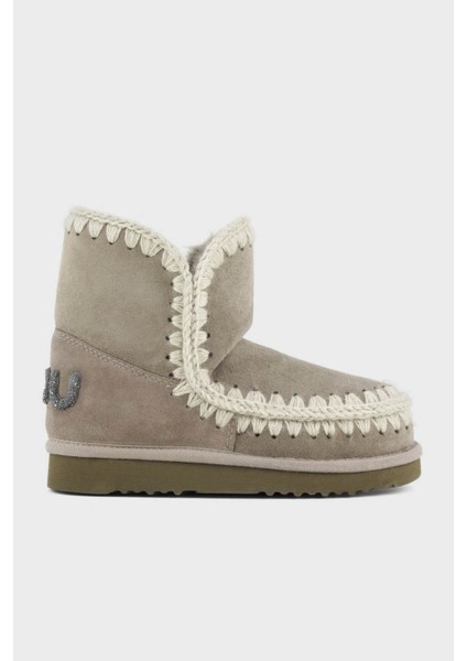 Deri Simli Logo Detaylı Dikişli Eskimo Bot Bayan Bot MU.FW101050A Elgry