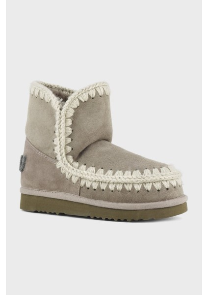 Deri Simli Logo Detaylı Dikişli Eskimo Bot Bayan Bot MU.FW101050A Elgry