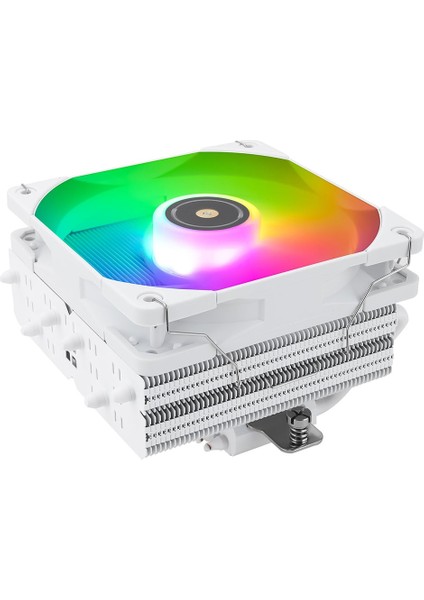 TR-SI-100 White Argb TL-E12W-S 120MM 6 x 6mm Isı Borulu Intel-Amd Uyumlu Beyaz Hava Soğutucu