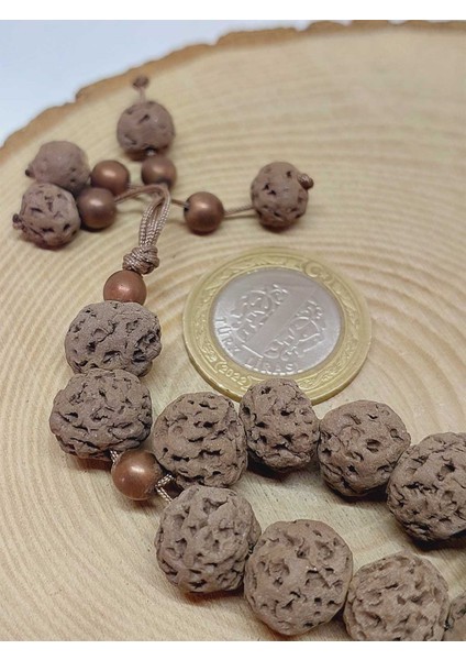 Anadolu Toprağı Serisi 33'lük Kahverengi Renk Seramik Boncuk Tesbih 10-12MM (54166) modelleri