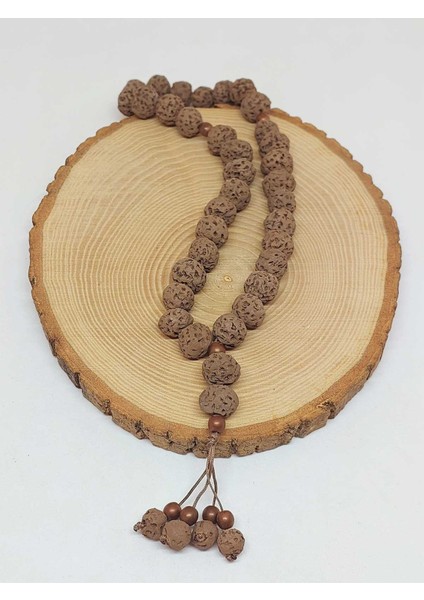 Anadolu Toprağı Serisi 33'lük Kahverengi Renk Seramik Boncuk Tesbih 10-12MM (54166) fırsatları