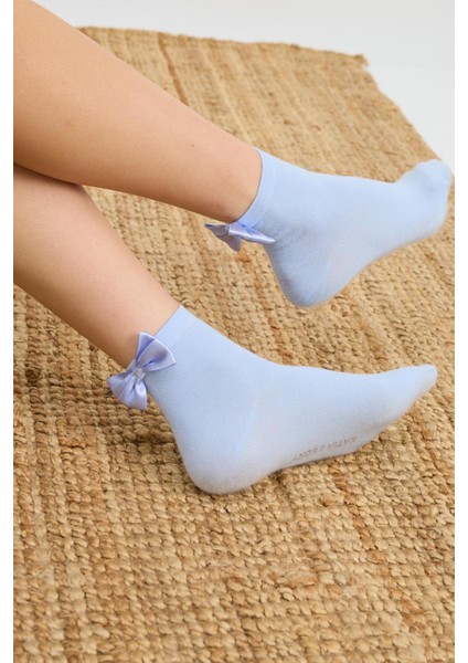 Kadın Fiyonklu Modal Soket Çorap Mavi modelleri