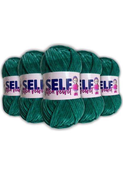 Velvet Kadife Ip 5'li Paket Amigurumi ve Battaniye El Örgü Ipi