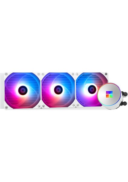Frozen Magic 360 White ARGB V2 360mm Intel-AMD Uyumlu Beyaz İşlemci Sıvı Soğutucu