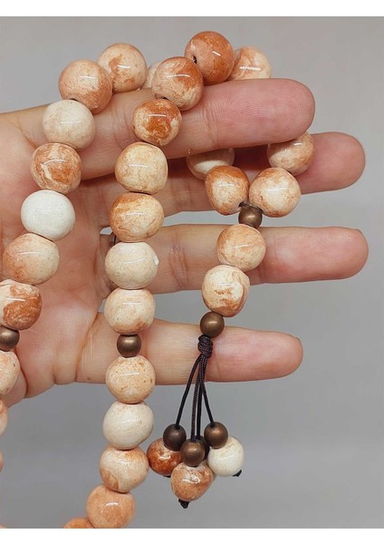 Anadolu Toprağı Serisi 33'lük Kahverengi Renk Seramik Boncuk Tesbih 10-12MM (54118) fiyatları
