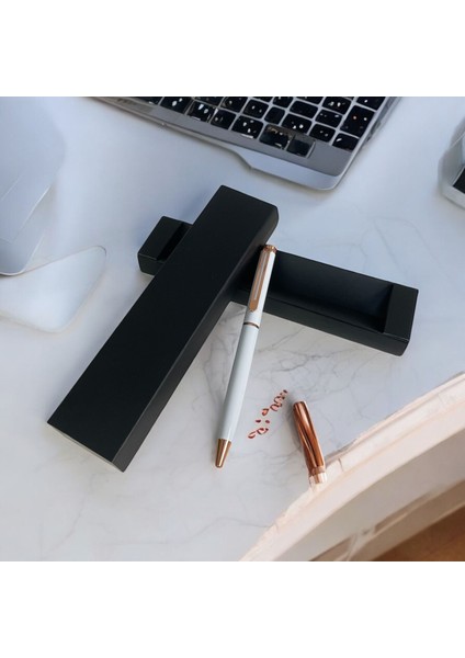 2'li Set Sevgiliye Özel Tasarım Model Metal Tükenmez Kalem Hediye Kutulu - Kişiye Özel Isimli indirimleri