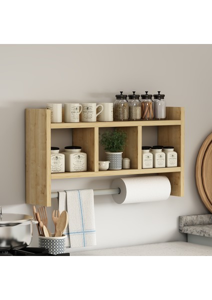 Asya Askılı Duvar Rafı Safir Meşe fiyatları