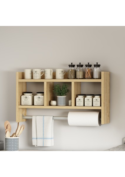 Asya Askılı Duvar Rafı Safir Meşe modelleri