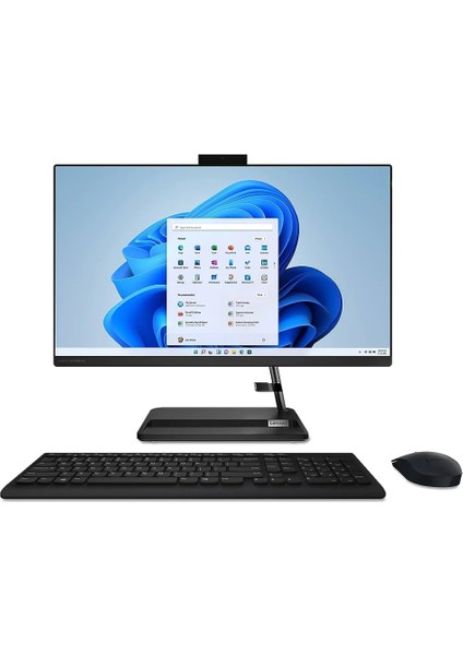 Ideacentre Aıo 3 27IAP7 Intel Core I5-12450H 16GB 1tb SSD Intel UHD Graphics Freedos 27 IPS Fhd F0GJ011VTR Kablosuz Klavye+Mouse Siyah All In One Bilgisayar