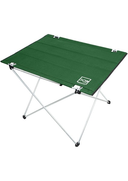 Tekno Trust Katlanabilir Kumaş Kamp ve Piknik Masası, Yeşil, Geniş Model, 73 x 55 x 48 cm