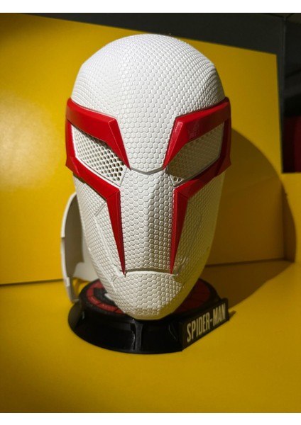 Örümcek Adam 2099 Spiderman 2099 Spider-Man 2099 Maske Mıknatıslı Plastik Maske Spider Man 2099