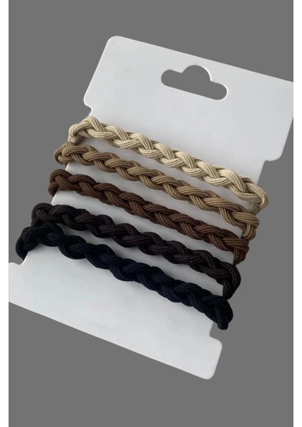 5'li Karışık Renk Lastik Toka Set