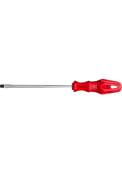 Tornavida Düz Tornavida Kırmızı Plastik Sap 5 x 150 mm