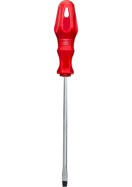 Tornavida Düz Tornavida Kırmızı Plastik Sap 5 x 150 mm