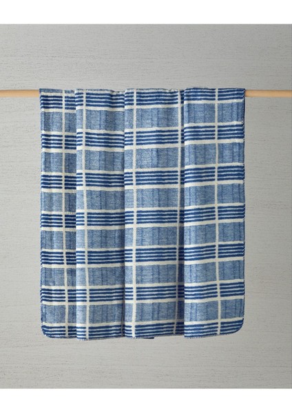 Akrilik Tek Kişilik Battaniye 150x200 cm, Mavi, Yumuşak ve Rahat Kullanım