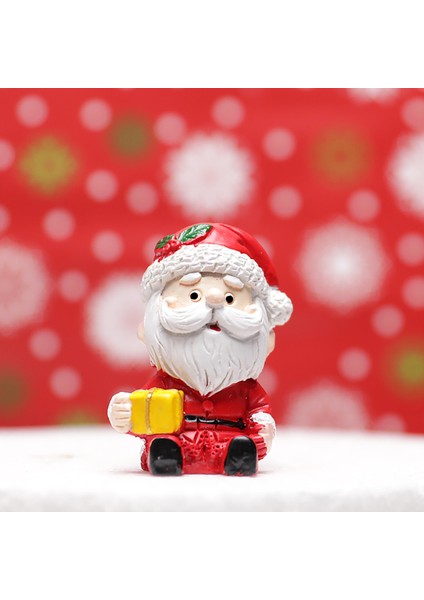 Yılbaşı Noel Baba Mini Figür 1 Adet 6 cm modelleri