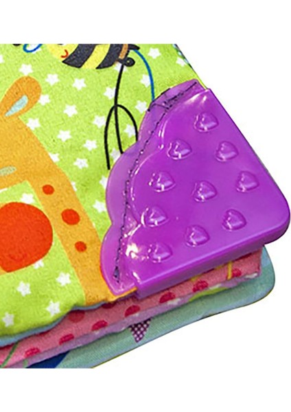 Çocuklar İçin Renkli Hayvan Desenli Dişlikli Kitap, Güvenli ve Eğlenceli Oyun Malzemesi indirimleri