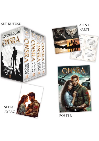 Onsra Serisi 4 Kitap Takım Kutulu - Gökçen Koçan