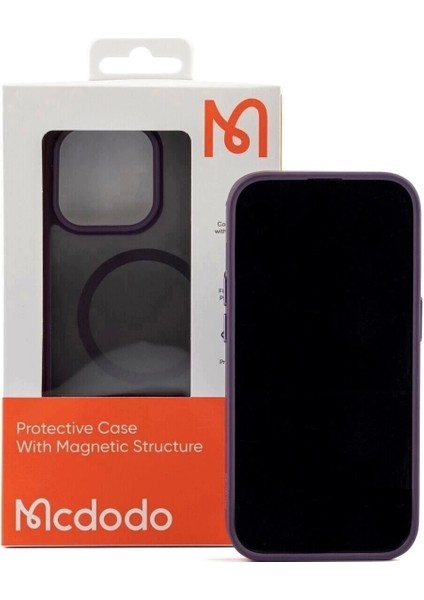 Apple iPhone 14 Pro Için Magsafe Telefon Kılıfı - Mor modelleri