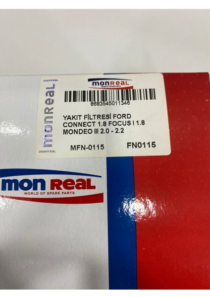 MFN-0115 Yakıt Filtresi Ford Connect 1.8 / Focus I 1.8 / Mondeo Iıı 2.0 - 2.2 fiyatları