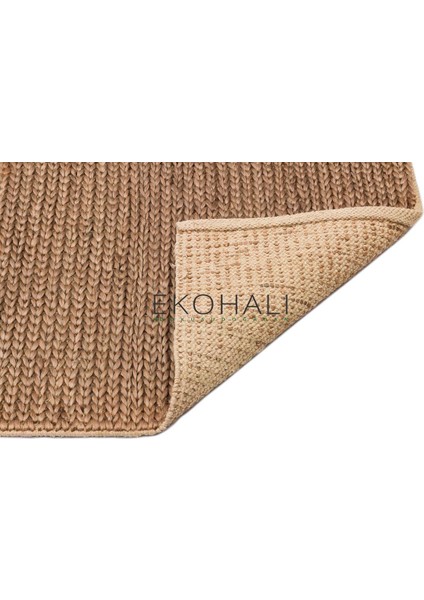 Choti Koleksiyonu Jüt ile Üretilen El Dokuma Sisal Kilim Kahverengi fırsatları
