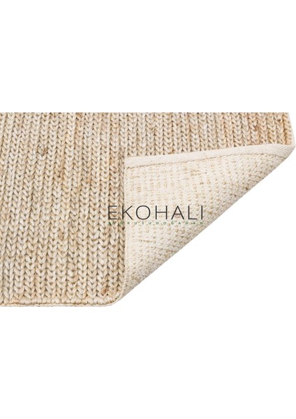 Choti Koleksiyonu Jüt ile Üretilen El Dokuma Sisal Kilim Duman Rengi fırsatları