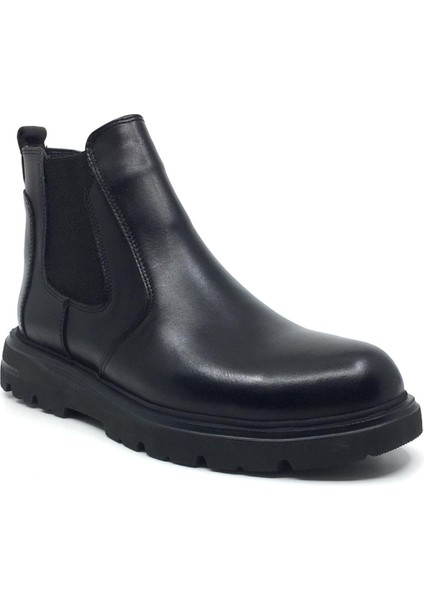 TAŞPINAR%100 Deri Erkek Günlük Rahat Hafif Kaymaz Eva Taban Kışlık Chelsea Bot El Yapımı Yeni Sezon