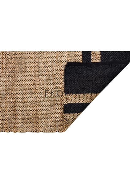 Echo Koleksiyonu Jüt ile Üretilen El Dokuma Sisal Kilim Natural ECH07