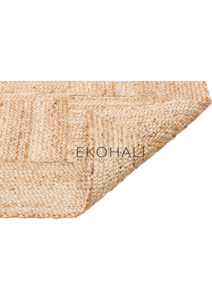 Echo Koleksiyonu Jüt ile Üretilen El Dokuma Sisal Kilim Natural ECH06 indirimleri