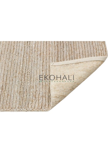 Fine Koleksiyonu Jüt ile Üretilen El Dokuma Sisal Kilim Dark Natural fırsatları