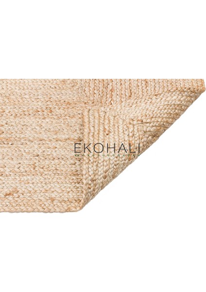 Echo Koleksiyonu Jüt ile Üretilen El Dokuma Sisal Kilim Natural ECH10