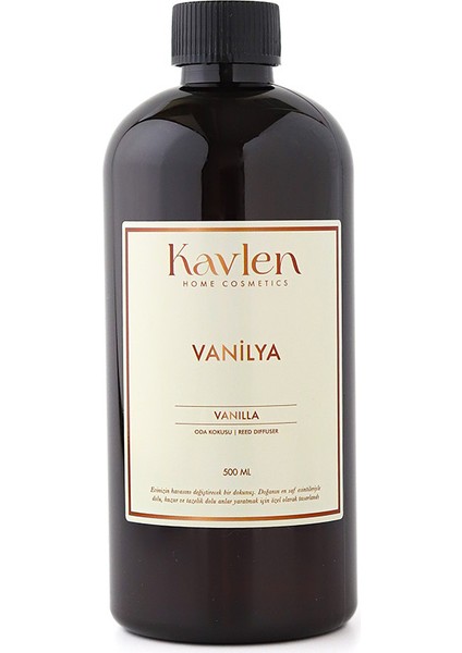 Vanilya Yedek Çubuklu Oda ve Ortam Kokusu Yedek Dolum Şişesi 500 ml
