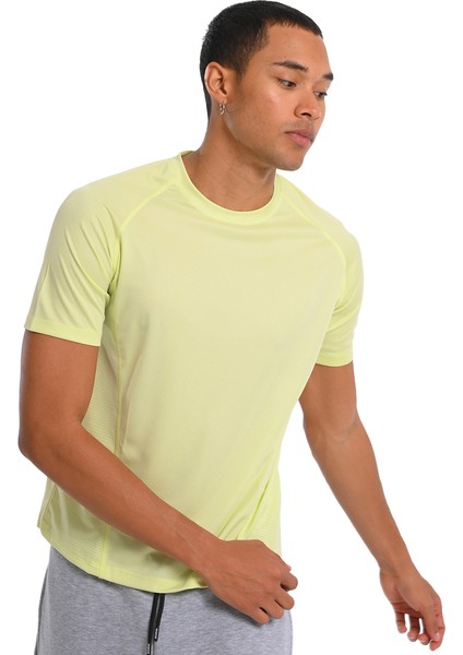 Huelva Erkek Sarı Koşu T-Shirt 24KE002-YSL