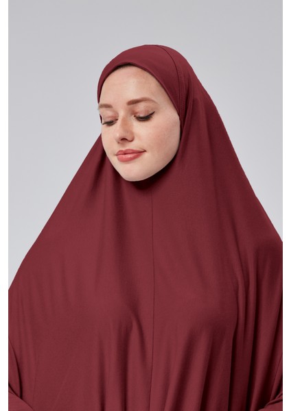 Kadın Iki Parça Namaz Elbisesi Başörtülü Organik Pamuklu Lastikli Kolu Kaymaz Etek Penye Tesettür fırsatları