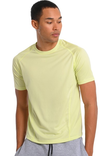 Huelva Erkek Sarı Koşu T-Shirt 24KE002-YSL fırsatları