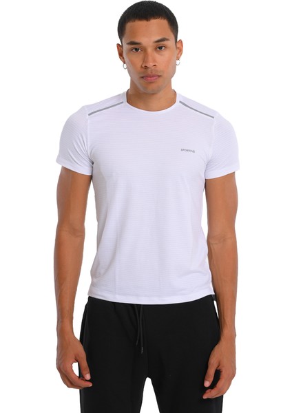 Conforto3 Erkek Beyaz Koşu T-Shirt 24KE013-BYZ indirimleri